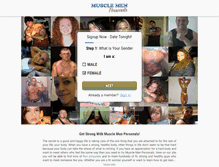 Tablet Screenshot of musclemenpersonals.com